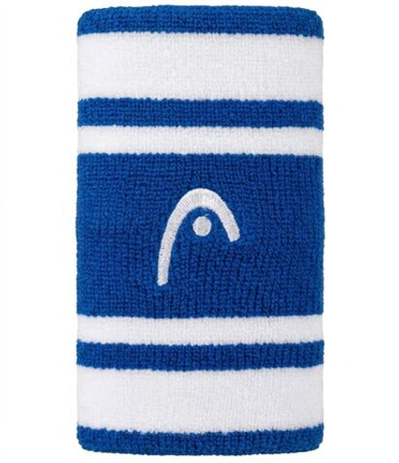Теннисные напульсники Head Wristbands Striped 5" - royal blue/white