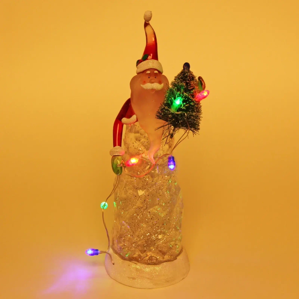 Сувенир с подсветкой «Дед Мороз из льда» 29*10*11 см