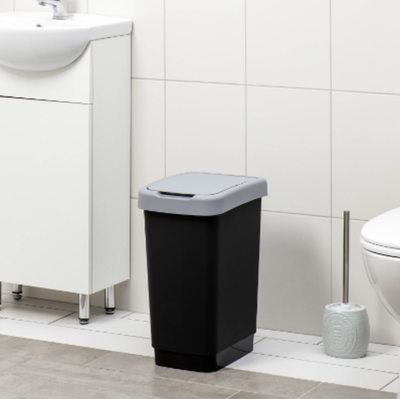 Контейнер для мусора «Твин», 25 л, серый