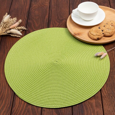 Салфетка сервировочная Классика d 38 см (зеленый)