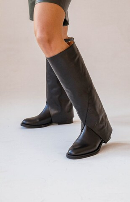 Сапоги трубы из натуральной кожи DOVER