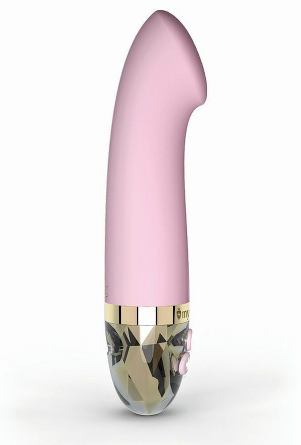 Розовый стимулятор для G-точки Right on Ron - 17 см. (Цвет: розовый)