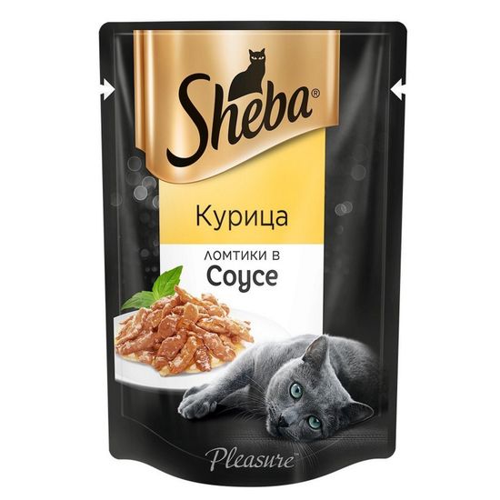 Sheba  пауч в соусе курица 85 гр