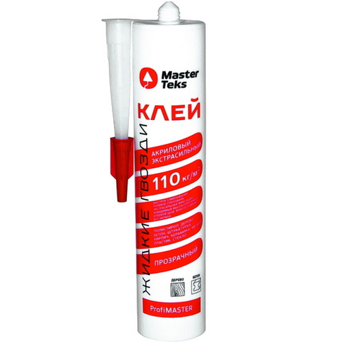 Жидкие гвозди акрил Master Teks РМ экстрасильные 110 кг/м2 прозрачный 0,28кг