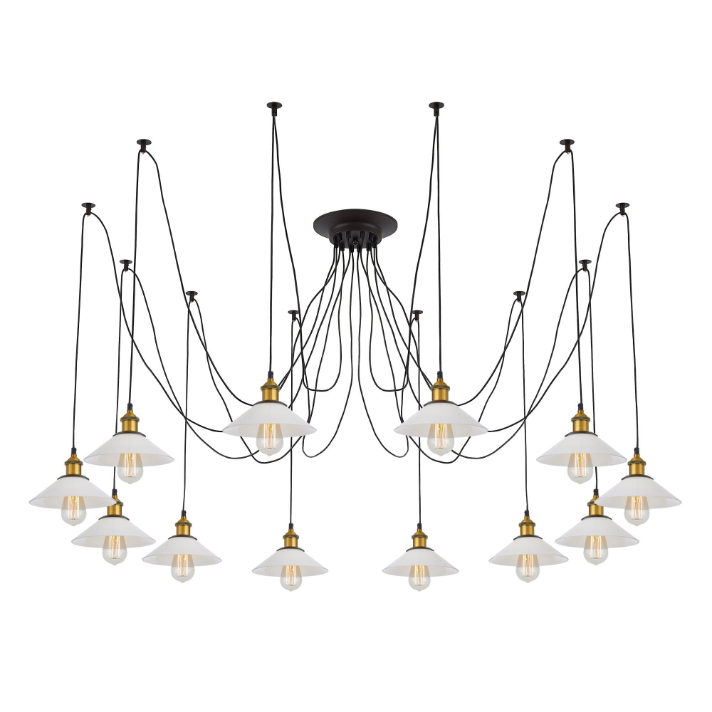 Citilux Эдисон CL451121 Люстра паук Венге Бронза