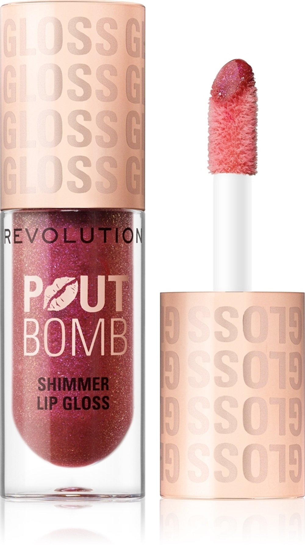Makeup Revolution Shimmer Gloss - глянцевый блеск для губ, 4,5 ml