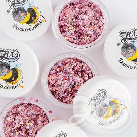 Zoo nail Микс шестигранников "Диско соты" 1337