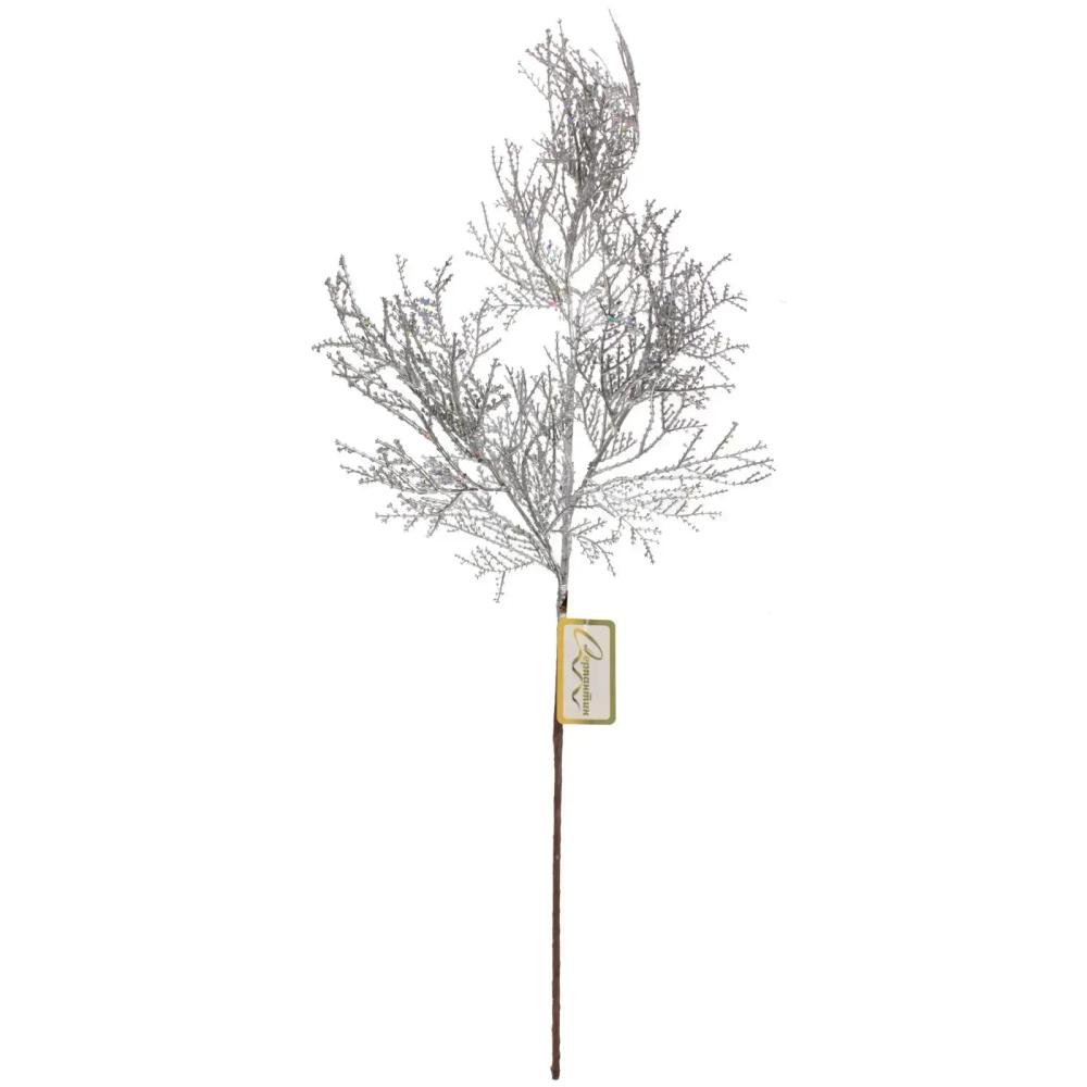 Ветка декоративная «Симфония леса» 80 см, Серебро