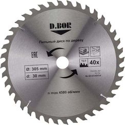 Диск пильный по дереву D.BOR 305х30 мм; Z40