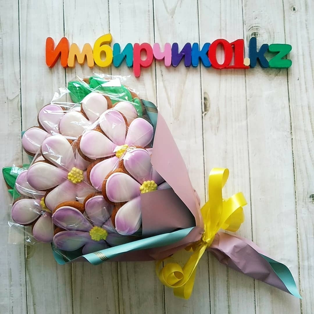 Имбирные пряники цветы