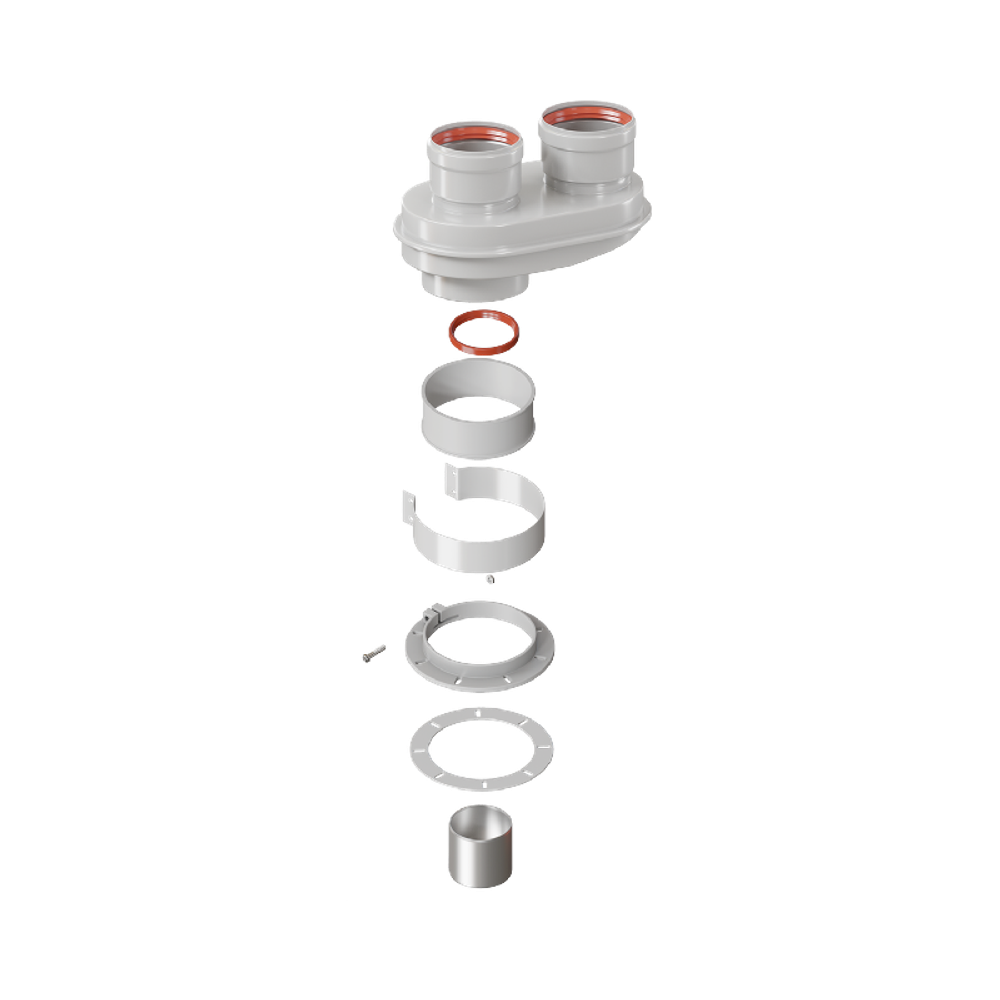 Комплект раздельного дымо-ния моноблочный УНИВЕРСАЛЬНЫЙ 80/80 (кроме IMMERGAS.NAVIE DELUXE 75/100)