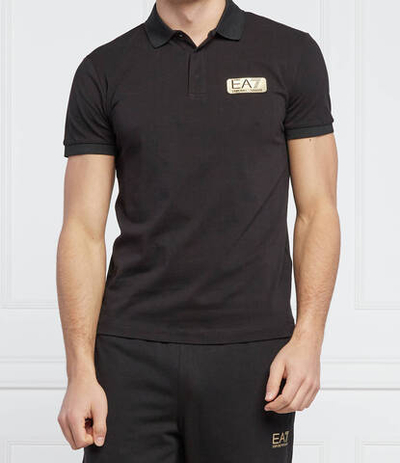поло EA7 - черный(3LPF09 PJ5AZ)