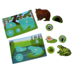 Пазл-липучка "Лесные животные". 112023 (Р.с.)