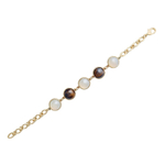 Браслет классический Possebon Opaline-Eye Tiger C1362.25.15 BW/BR/G