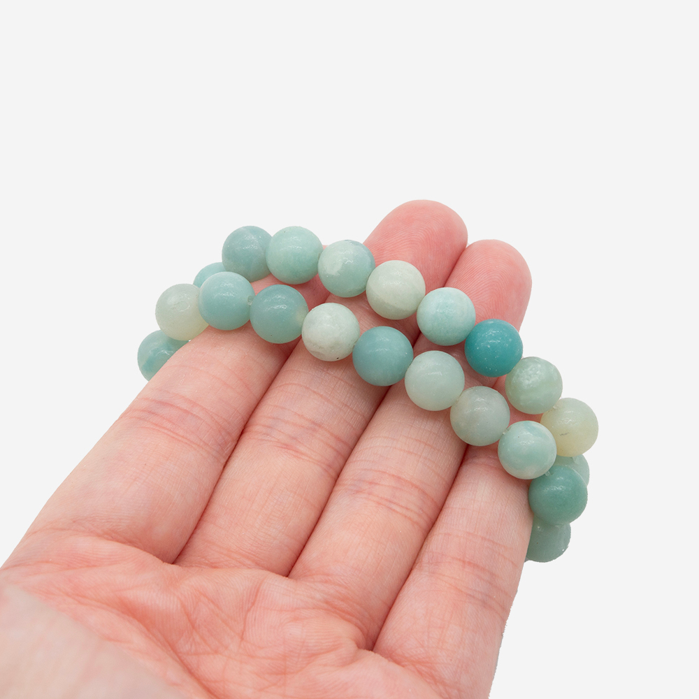 Амазонит эконом натуральный, 8,4мм, шар