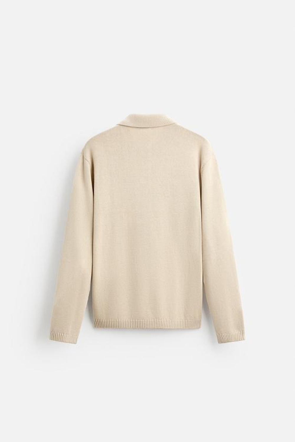 ZARA ПОЛО ИЗ ХЛОПКОВОГО ТРИКОТАЖА, РЫЖЕВАТО-КОРИЧНЕВЫЙ