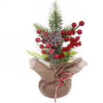 Хвойная композиция «Красочное Рождество» 25*10 см
