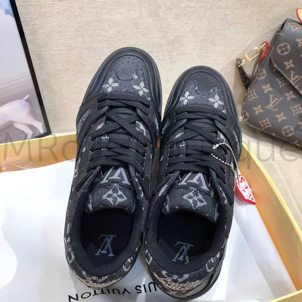 Комбинированные кроссовки LV Trainer Луи Виттон премиум класса