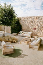 Ковер уличный Despas из синтетических волокон зеленый Ø150 см