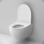 Инсталляция с подвесным унитазом FlashClean, с сиденьеи микролифт и клавишей AM.PM Awe IS30251.111700 белая, глянцевая хром