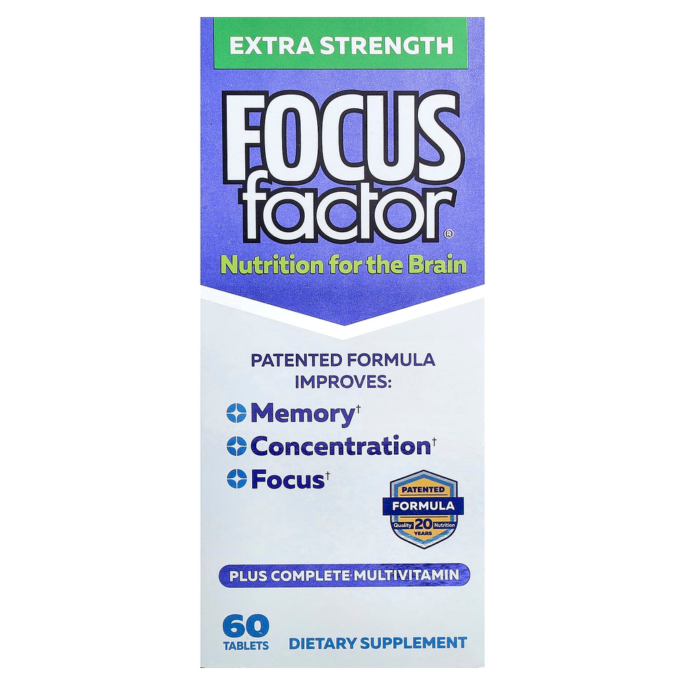 Focus Factor, Nutrition, для мозга, 60 таблеток