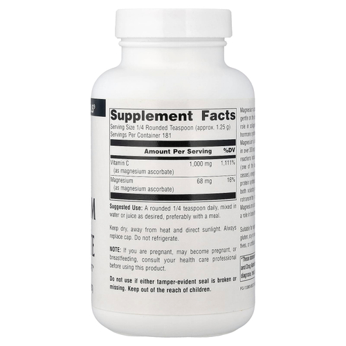 Source Naturals, аскорбат магния, 226,8 г (8 унций)