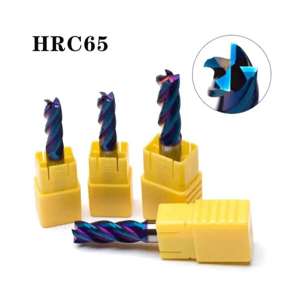 Фреза Концевая d12xD12x75L по металлу твердосплавная HRC65, 12мм