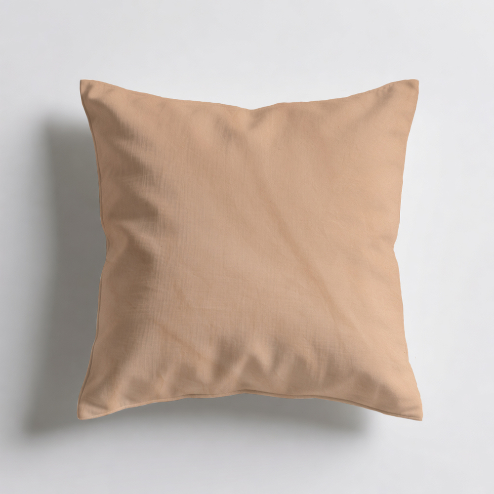 Наволочка из варёного хлопка, персиковый