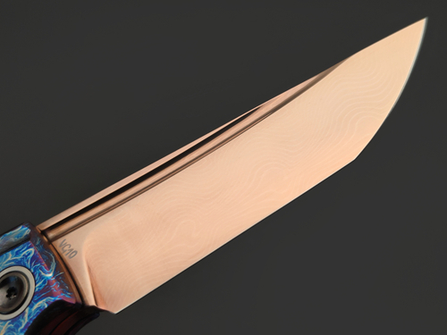 Складной нож Common VG10 Damascus Oxydized FlamedTi