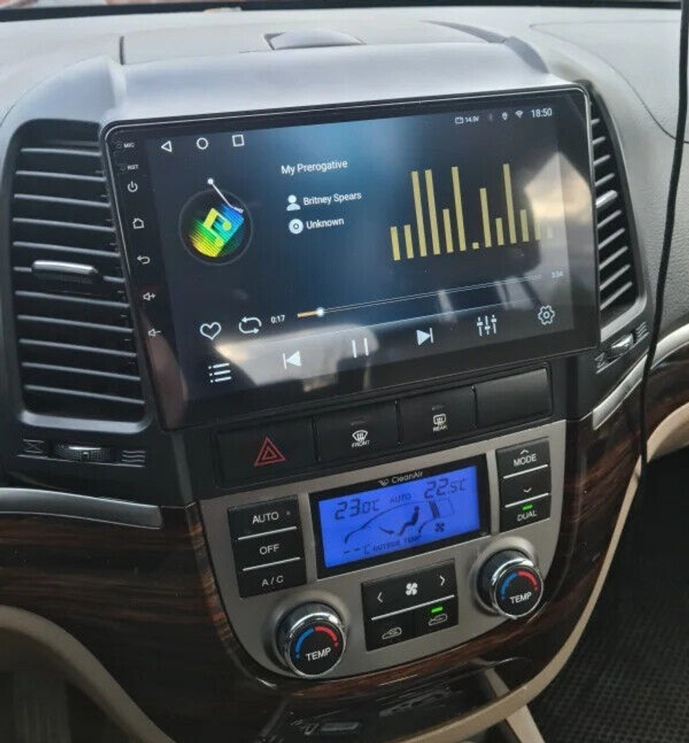 Магнитола для Hyundai Santa Fe 2006-2012 - Roximo RM-2008 Android 12, 8-ядер, 4/64Гб, SIM-слот