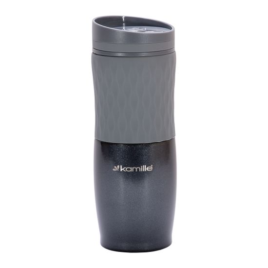 Термокружка 500 мл. Kamille KM 2047 из нержавеющей стали с TPR вставкой