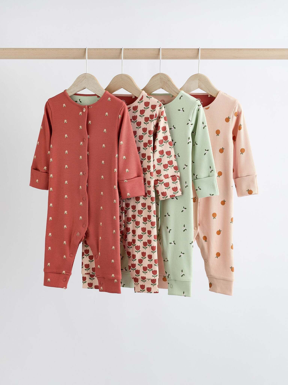 Комбинезон / Cлип для малышей Next B42-918, 4 шт., Зеленый, Красный