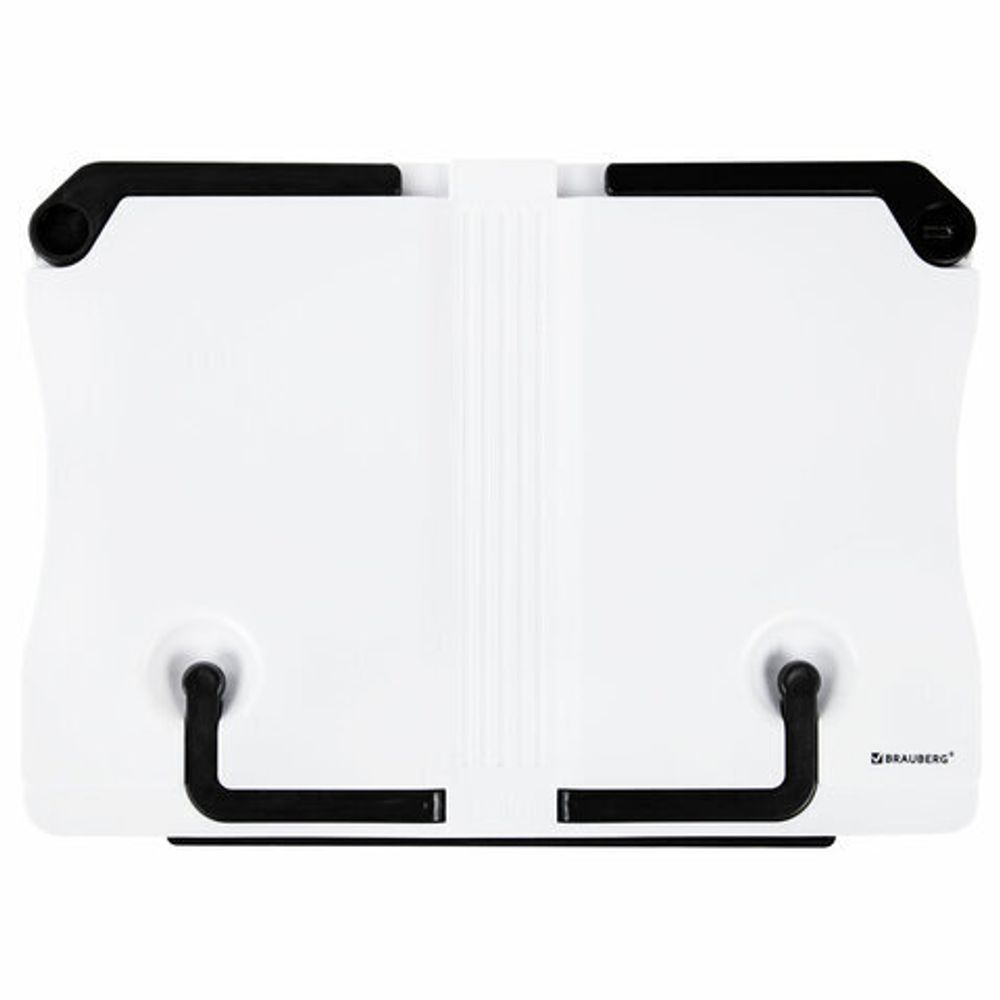 Подставка для книг и учебников BRAUBERG White, регулируемый наклон, ABS-пластик, 238063