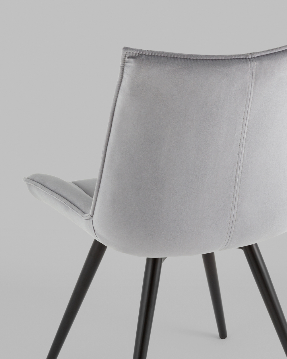 Стул вращающийся Робб велюр серый