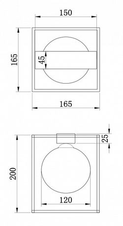 Накладной светильник Freya Trinity FR5113CL-01G