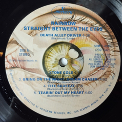 Винтажная виниловая пластинка LP Rainbow Straight Between The Eyes (USA 1982)