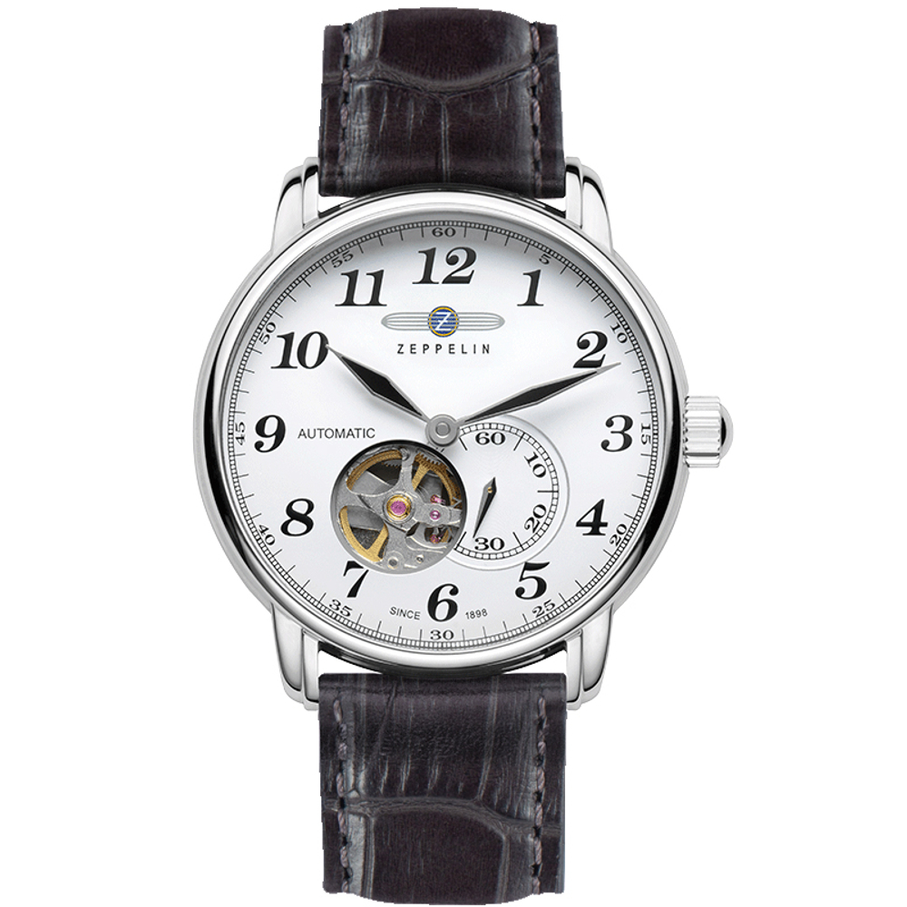 ZEPPELIN Piaget Collection Automatic Mechanical Movement Men"s Watches Watch White Dial Stainless Steel Case