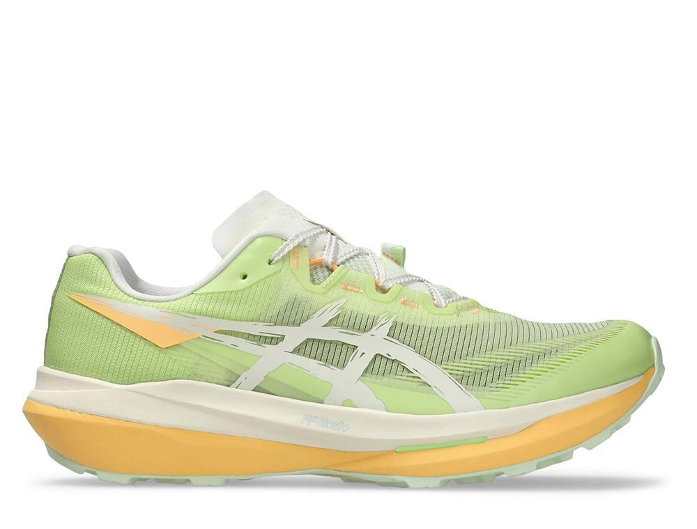 Кроссовки беговые женские Asics FujiSpeed 4 U Зеленo-оранжевые