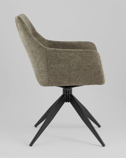 Стул обеденный поворотный Eva серо-зеленый