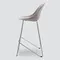 Барный стул Vid Soft 75 см, серый, ножки хром