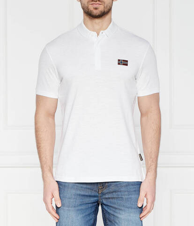 Поло Napapijri - белый(NP0A4HPY)