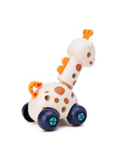 Конструктор пластмассовый Жирафик с отвёрткой