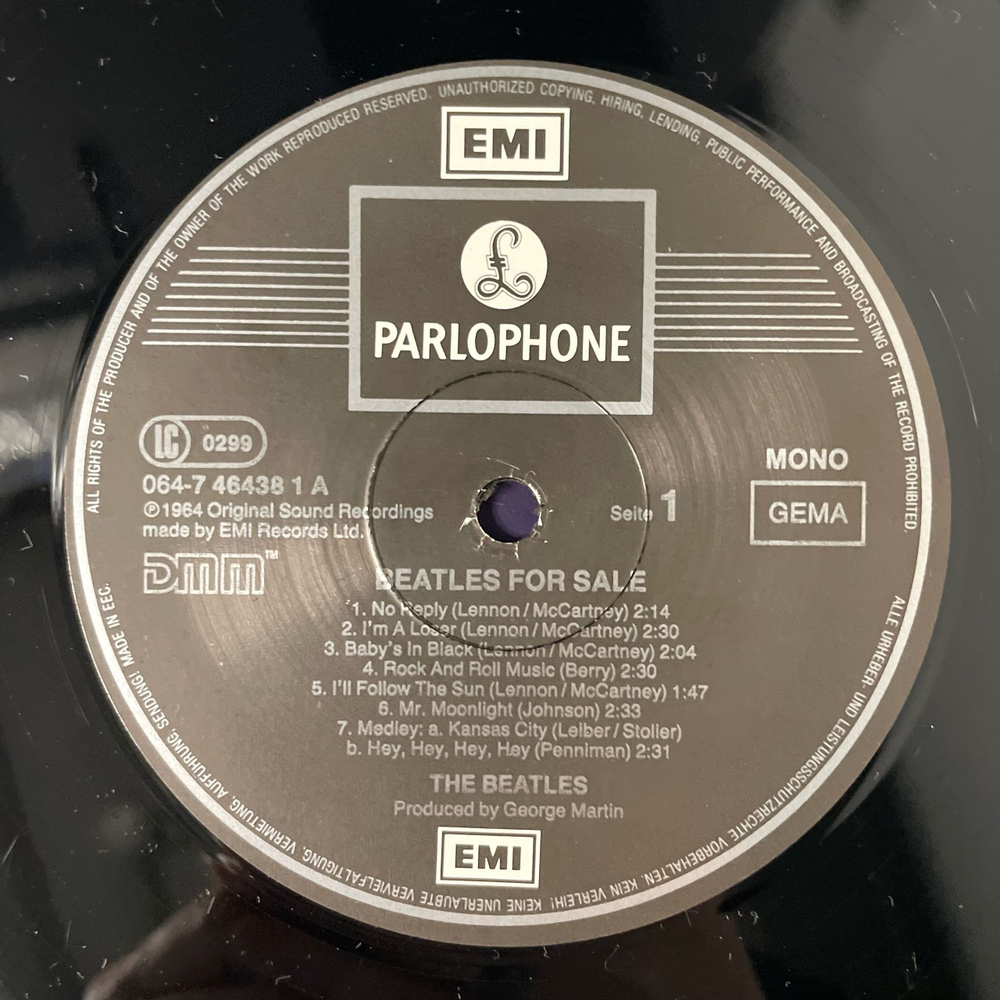Винтажная виниловая пластинка LP The Beatles, Beatles For Sa le (Германия 1987)