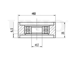 Ролик натяжной приводного ремня UNIO TNS-10008