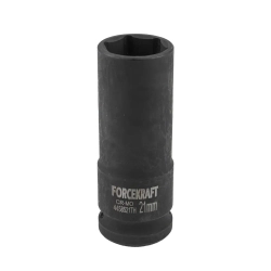Головка ударная глубокая тонкостенная 21мм 6гр. 1/2''(85мм) FORCEKRAFT FK-4458521TH