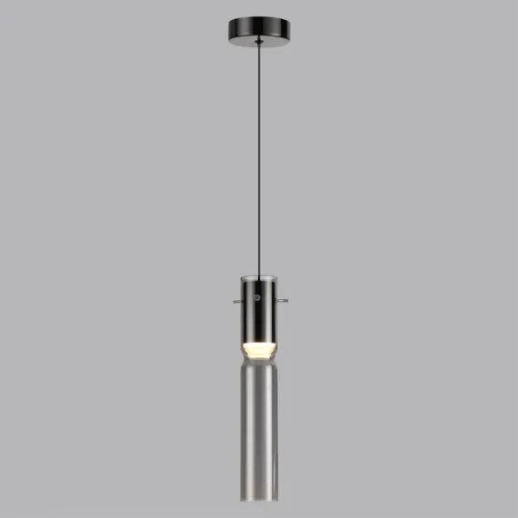 5058/5L PENDANT ODL24 385 черный/дымчатый/металл/стекло Подвес LED 5W 3000K SCROW
