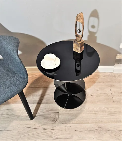 Стол журнальный 4504, черный никель