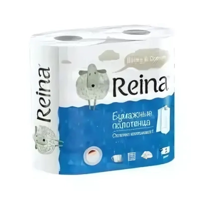 Полотенца бумажные REINA 2сл., 2 шт.