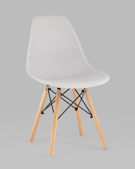 Стул Eames Style DSW светло-серый x4 (разборный каркас)