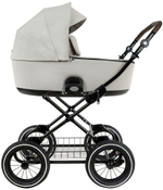 Детская коляска люлька Roan Bass Next Classic d12 2.0 1 в 1 BNC/74/1 Marzipan/Black/руч.Cappuccino